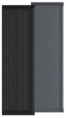 HJT CELLS 130W Tiles de techo BIPV resistentes a la intemperie en negro fáciles de instalar Paneles de vidrio templado UL