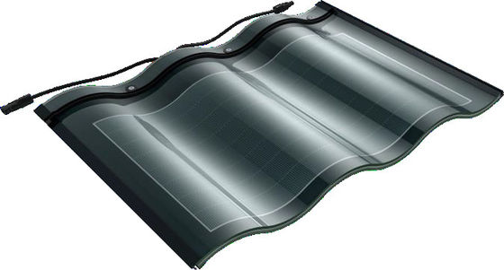 Células CIGS 25w con tejas solares de vidrio templado resistente a la intemperie Instalación fácil para soluciones solares BIPV