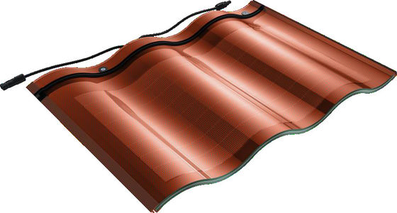 Células CIGS 18W 25w Rectangular BIPV azulejos solares de vidrio resistentes a la intemperie azulejos solares negros CE certificado