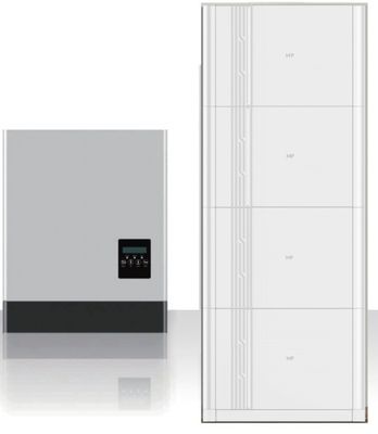 Sistema integrado de almacenamiento de energía para el hogar con pantalla LED de batería Lifepo4 y inversor de conectividad múltiple integrado