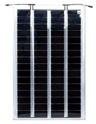 210-220w Edificio de doble vidrio Bipv fotovoltaico integrado 45% de transmisión 4*18 células solares