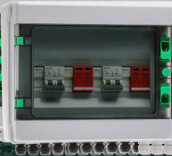 GYPV/2-1 Caja combinadora de corriente continua 2 en 1 20A/32A Corriente de interruptor de salida máxima con interruptor de circuito continuo