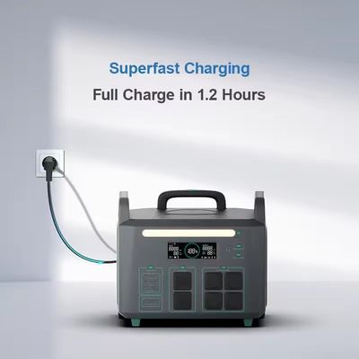 ATZ 3600W Estación de energía portátil EU Salidas múltiples de CA y CC 230VAC Diseño de manija de doble rueda