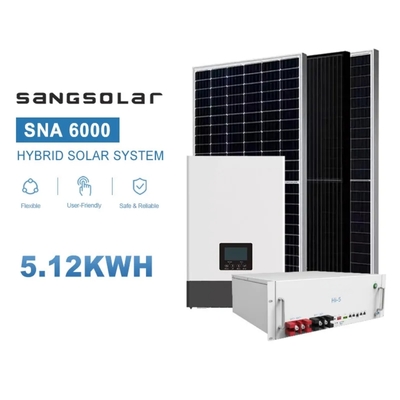 6KW 12KW 18KW Almacenamiento 10KW Sistema completo de baterías solares fuera de la red para el hogar