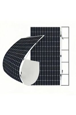 Panel solar semiflexible de 580W de máxima potencia - Alta tensión, célula TOPCon para sistemas a gran escala
